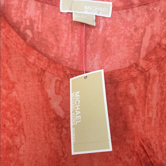 NWT MICHAEL Michael Kors Shirt with Hi-Low Hem - Picture 2 of 4